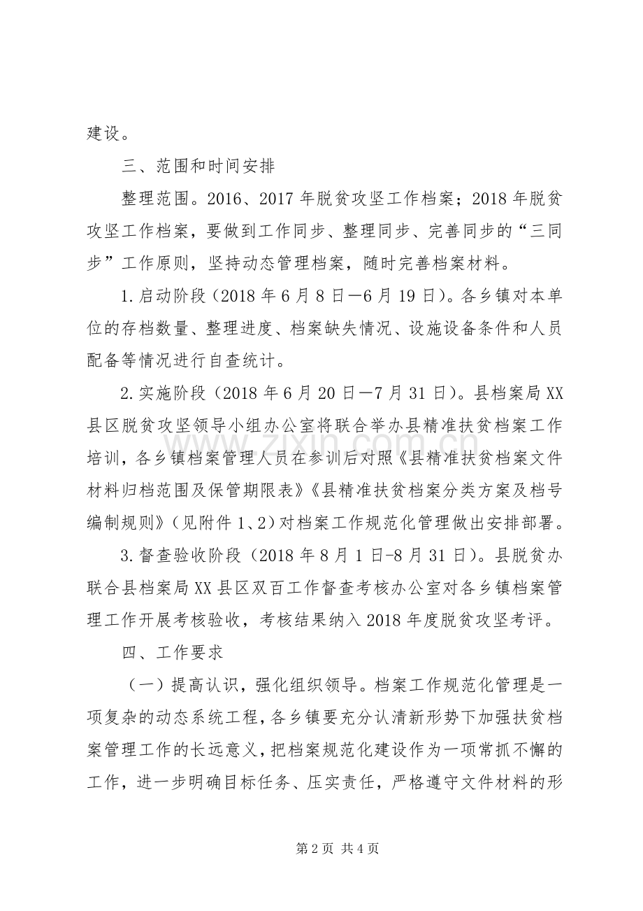 脱贫攻坚档案规范化建设实施方案.docx_第2页