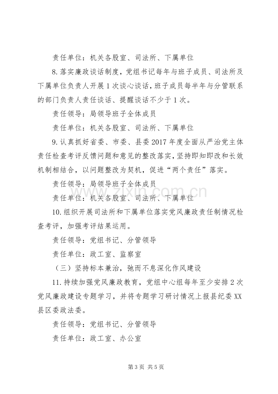 党风廉政建设和反腐败落实实施方案.docx_第3页