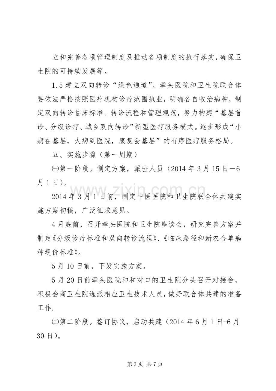 XX县区中医院区域医疗联合体试点工作实施方案 .docx_第3页