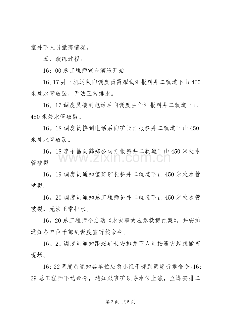 水灾应急救援演练实施方案 .docx_第2页