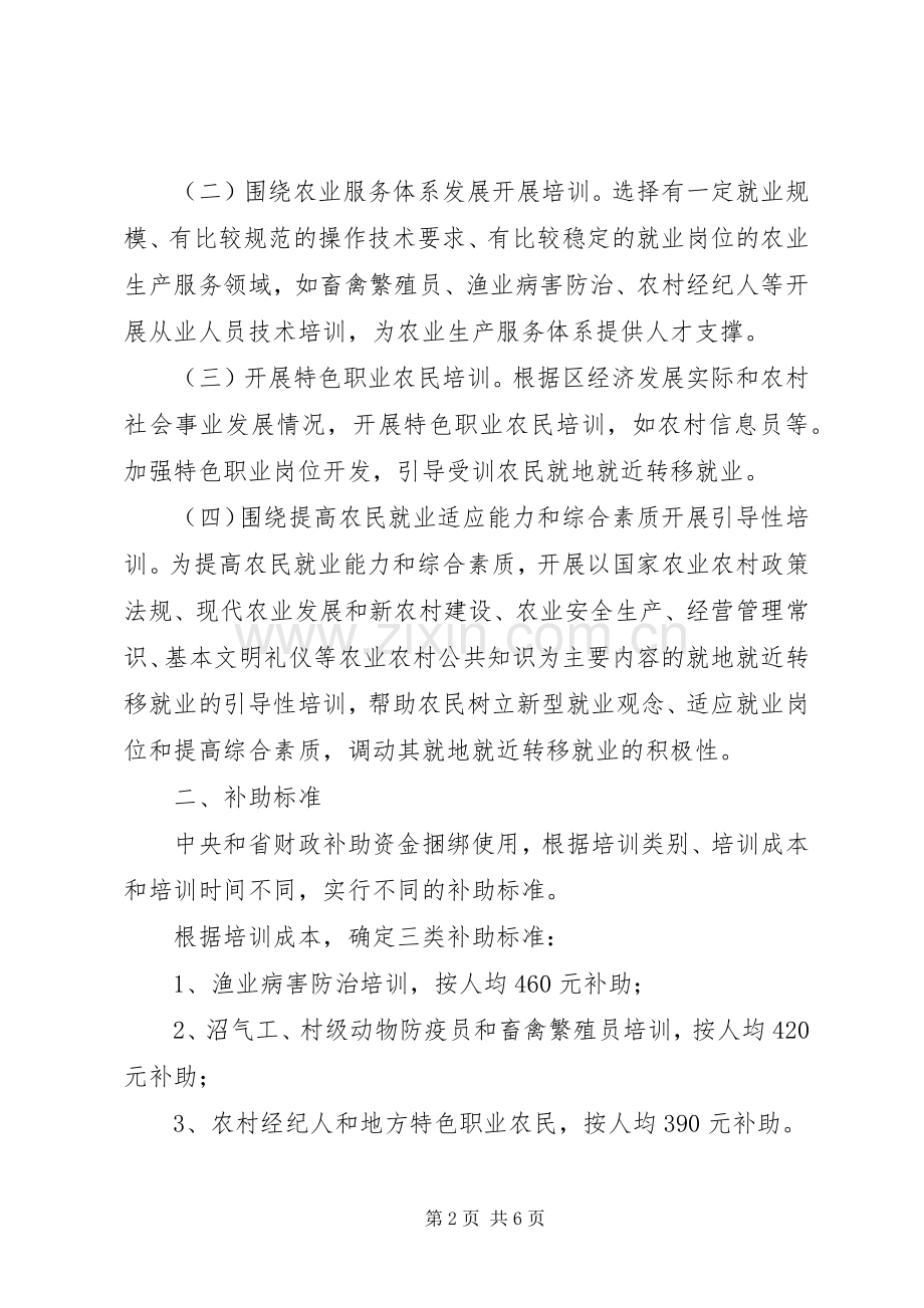 全市劳动力转移培训实施方案.docx_第2页