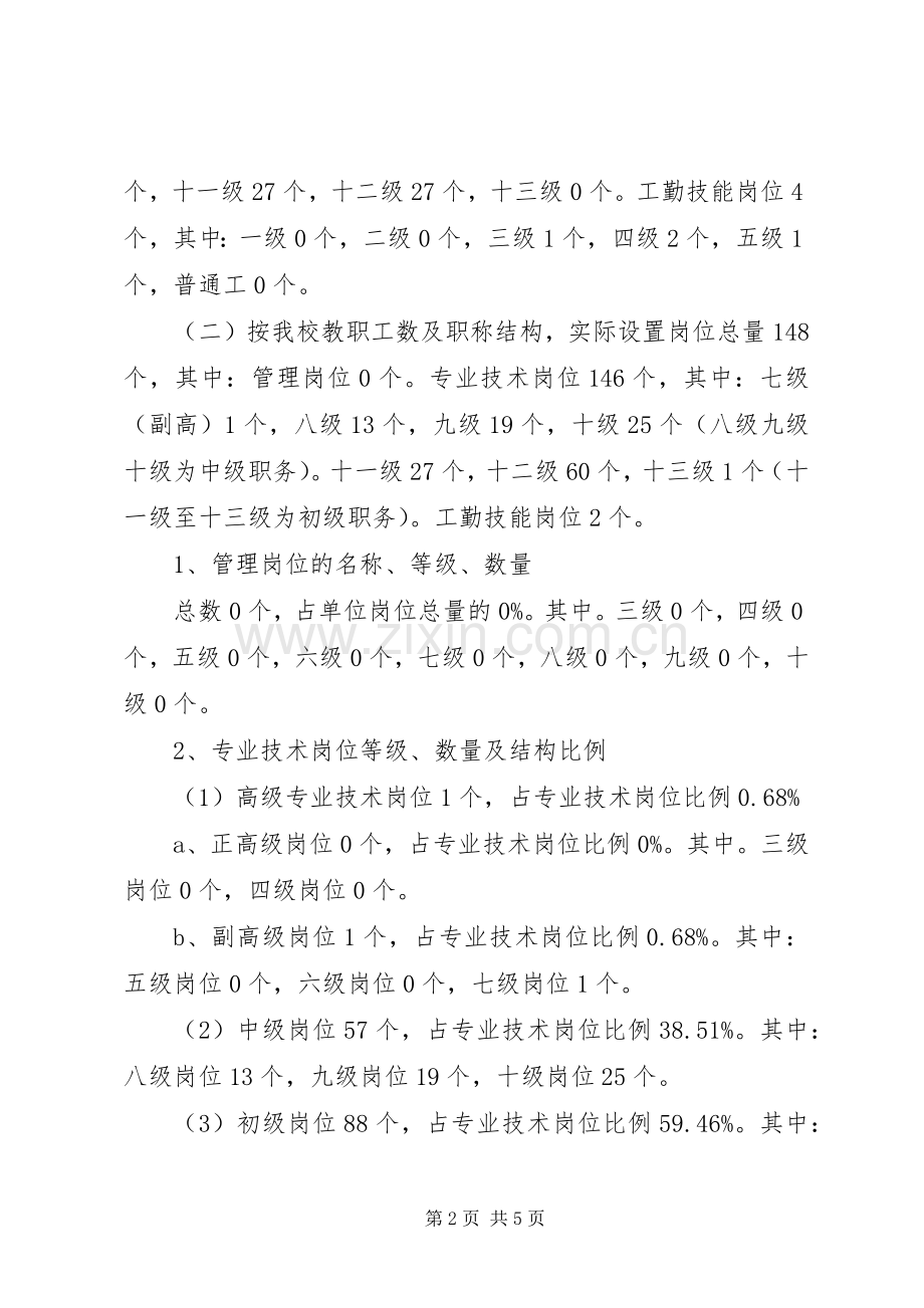 学校岗位设置实施方案 .docx_第2页