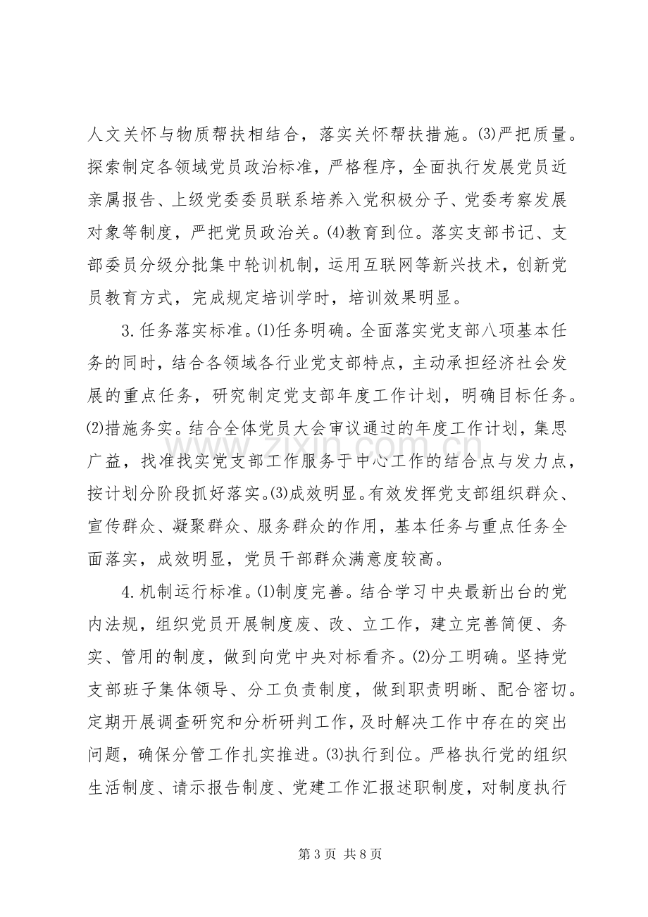 党支部建设标准化党组织生活规范化”工作实施方案.docx_第3页