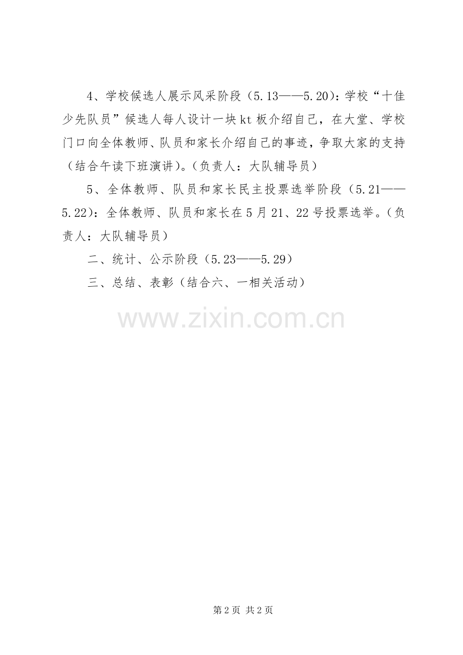 “十佳少先队员”评选实施方案.docx_第2页