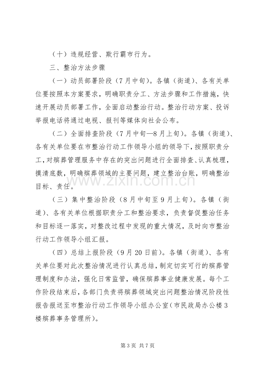 殡葬领域专项整治实施方案.docx_第3页