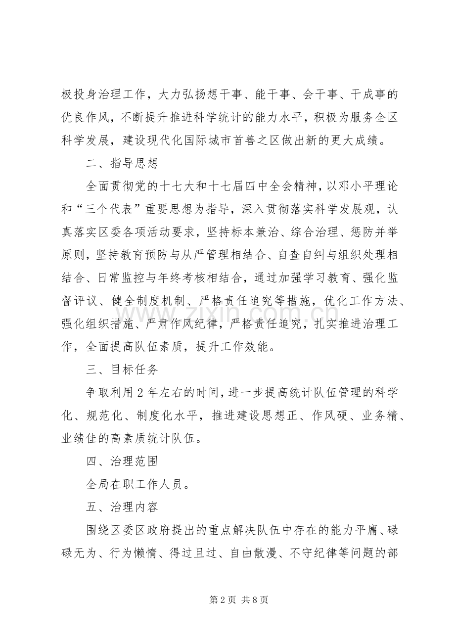 统计局庸懒行为整治实施方案.docx_第2页