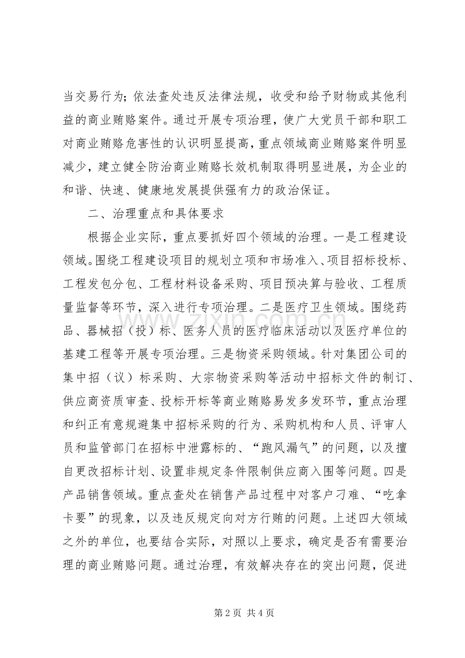 某矿开展治理商业贿赂专项工作方案 .docx_第2页