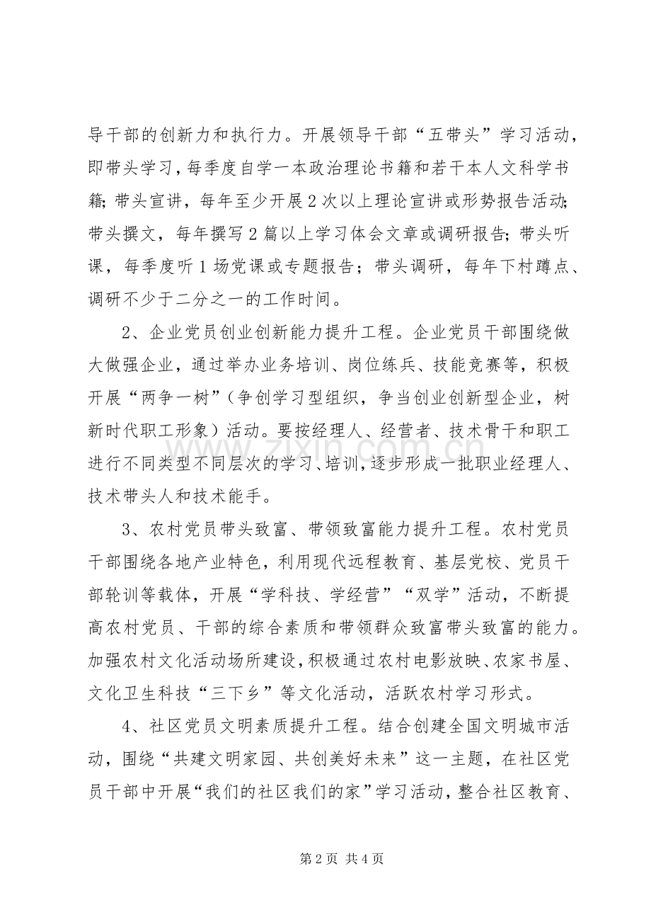 街道党政办党员干部素质提升实施方案.docx_第2页