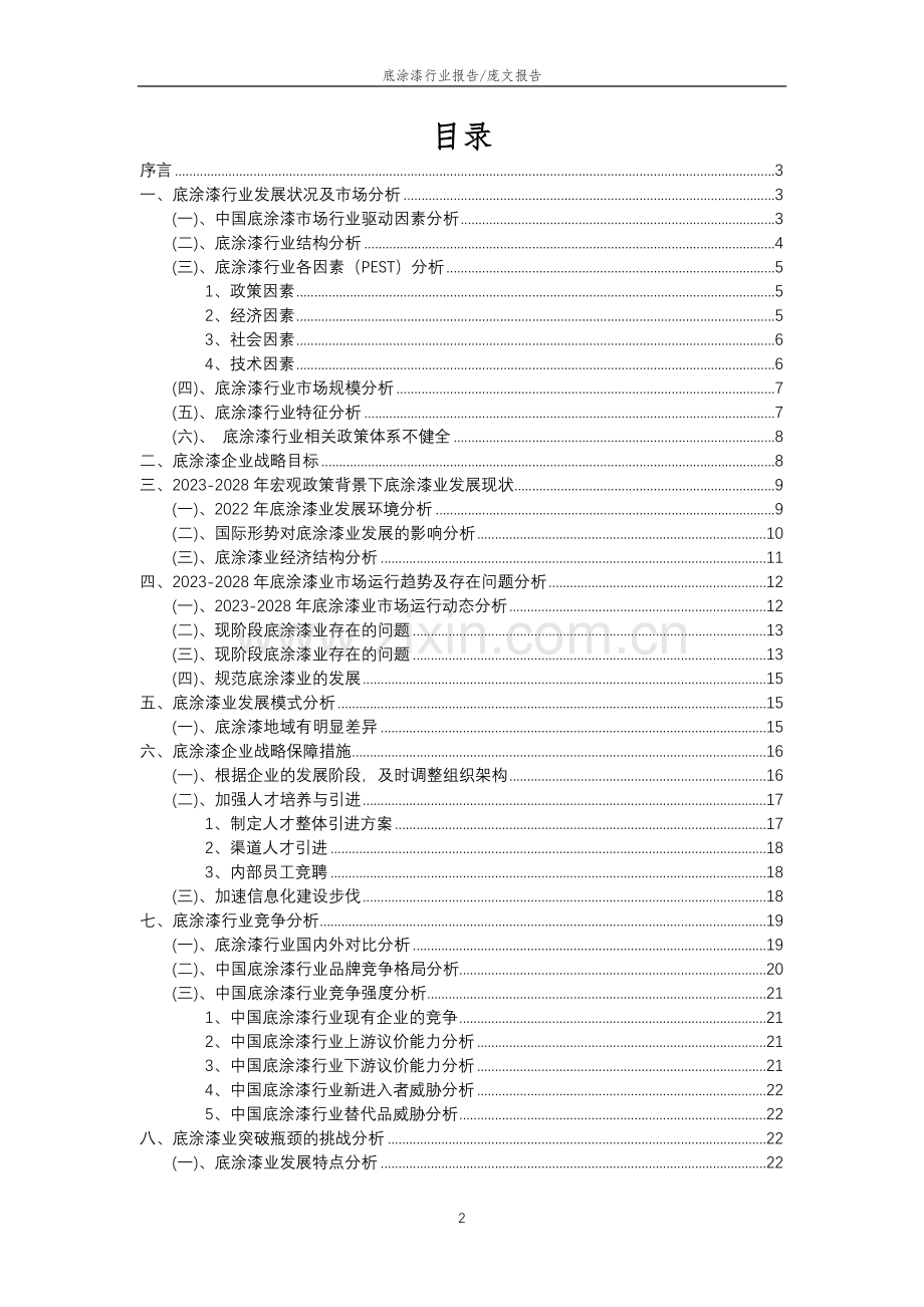 2023年底涂漆行业分析报告及未来五至十年行业发展报告.doc_第2页