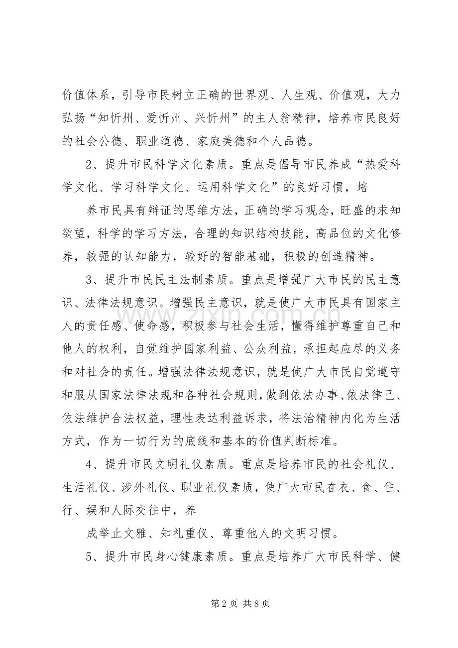 市开展市民素质提升活动方案.docx_第2页