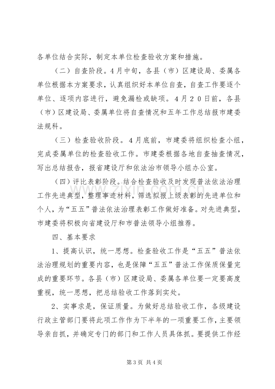 建设系统五五普法验收工作实施方案.docx_第3页