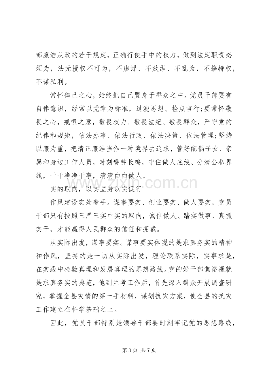 XX年关于三严三实第三专题发言.docx_第3页