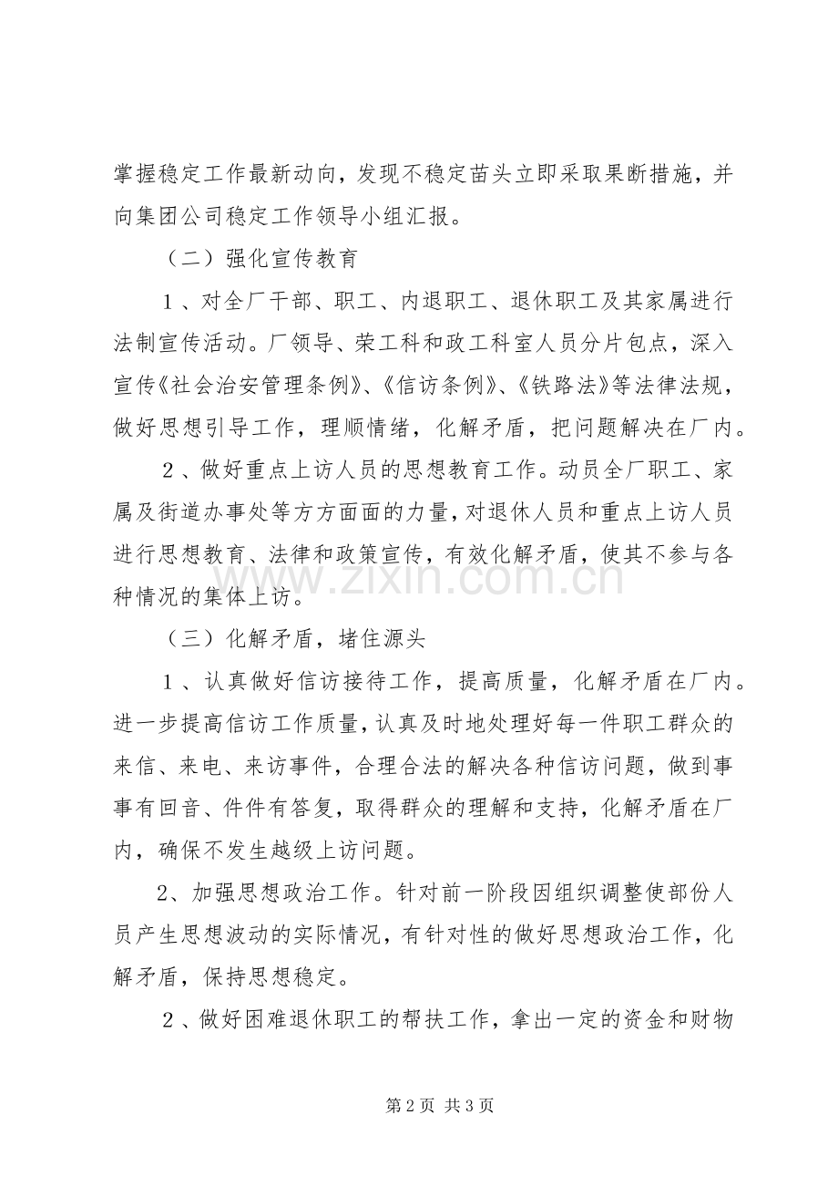 信访稳定工作应急处置预案 .docx_第2页