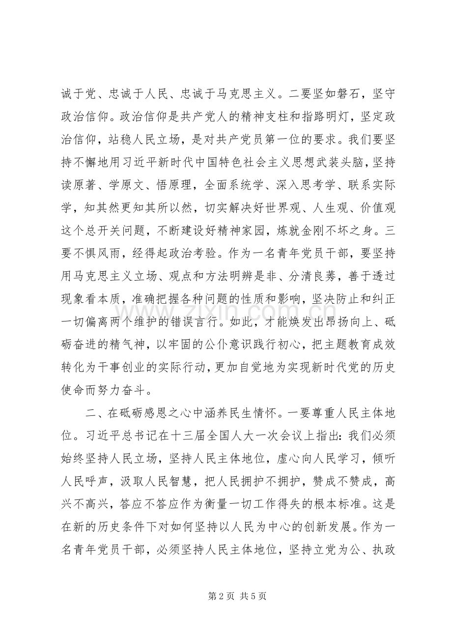 第二批“不忘初心、牢记使命”主题教育专题研讨发言材料二.docx_第2页