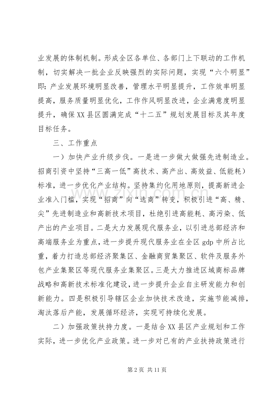 XX县区产业优化发展工作实施方案.docx_第2页