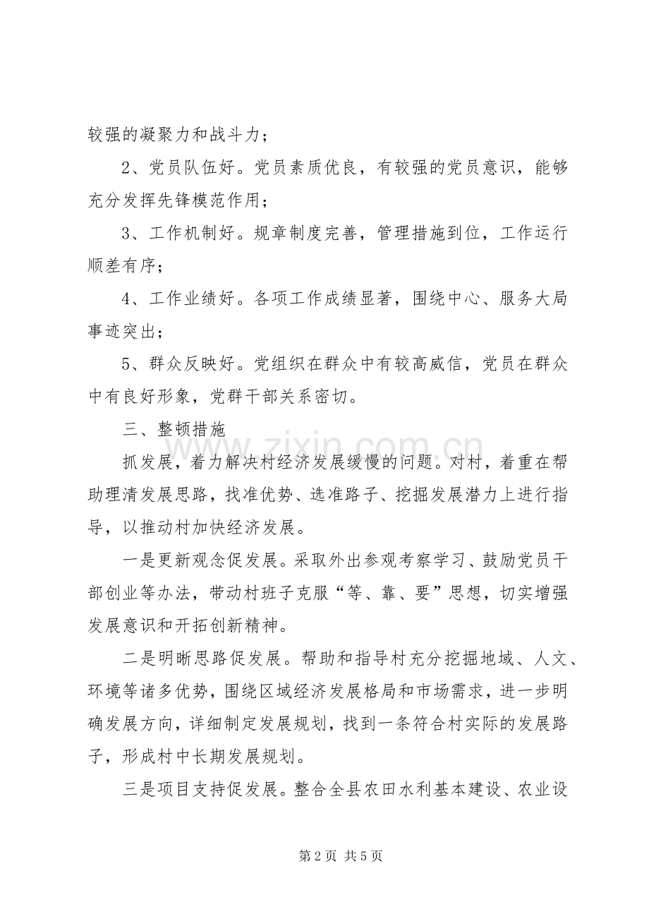 全乡后进村整顿指导实施方案.docx_第2页