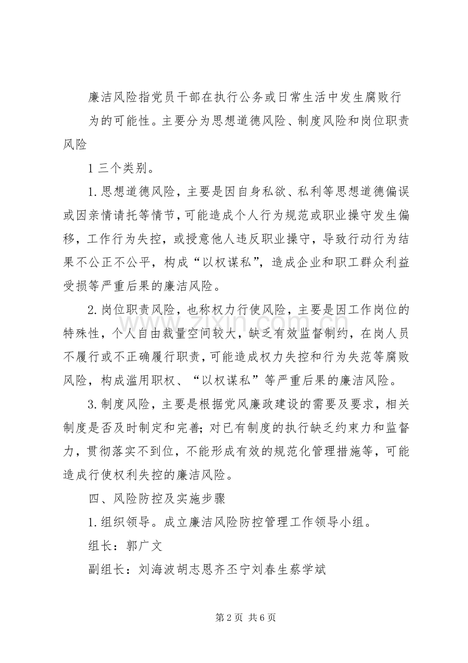 廉洁风险防控实施方案.docx_第2页