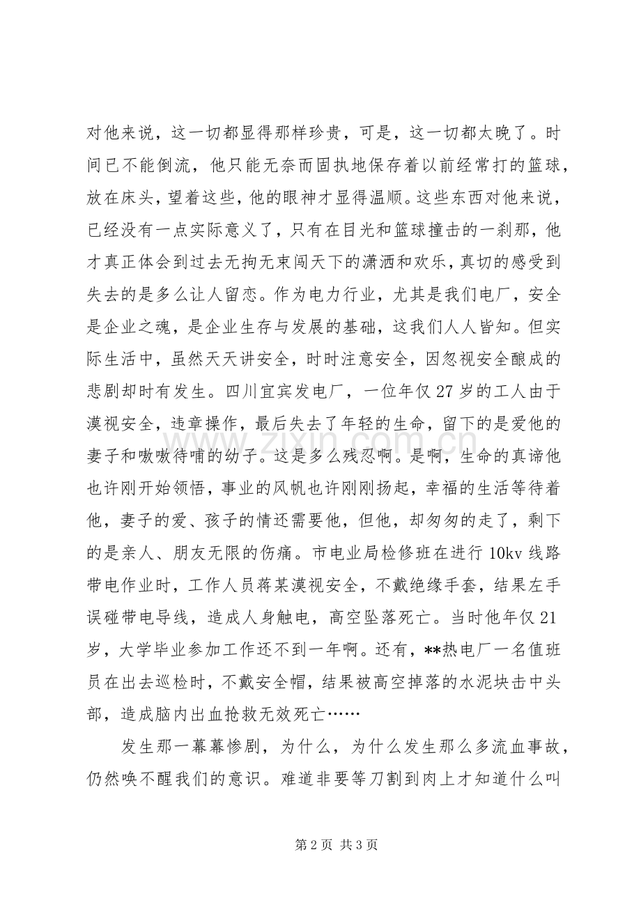 优秀的让我们注意电力安全演讲稿范文.docx_第2页