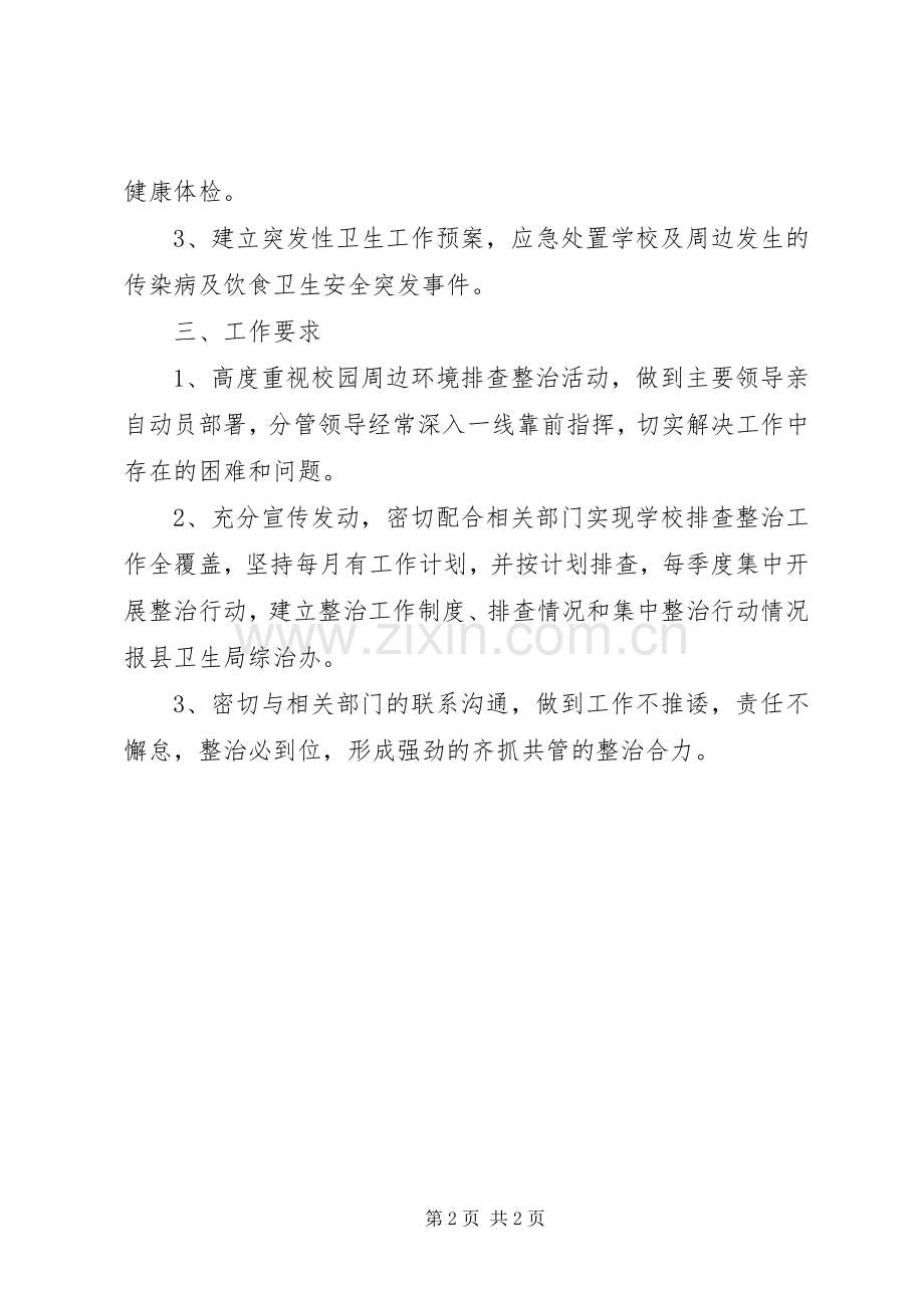 校园周边环境排查整治工作实施方案.docx_第2页