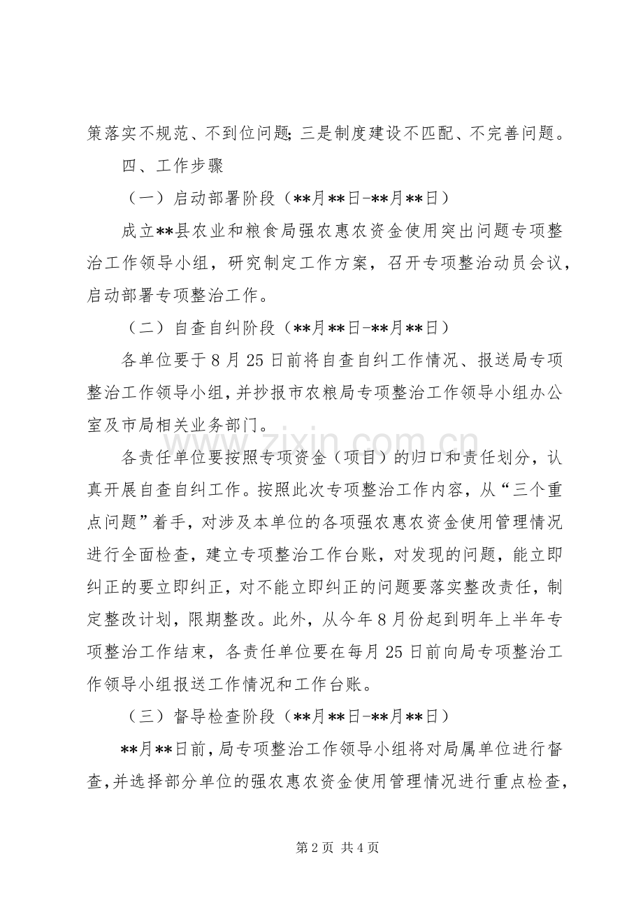 强农惠农资金使用问题专项整治实施方案.docx_第2页