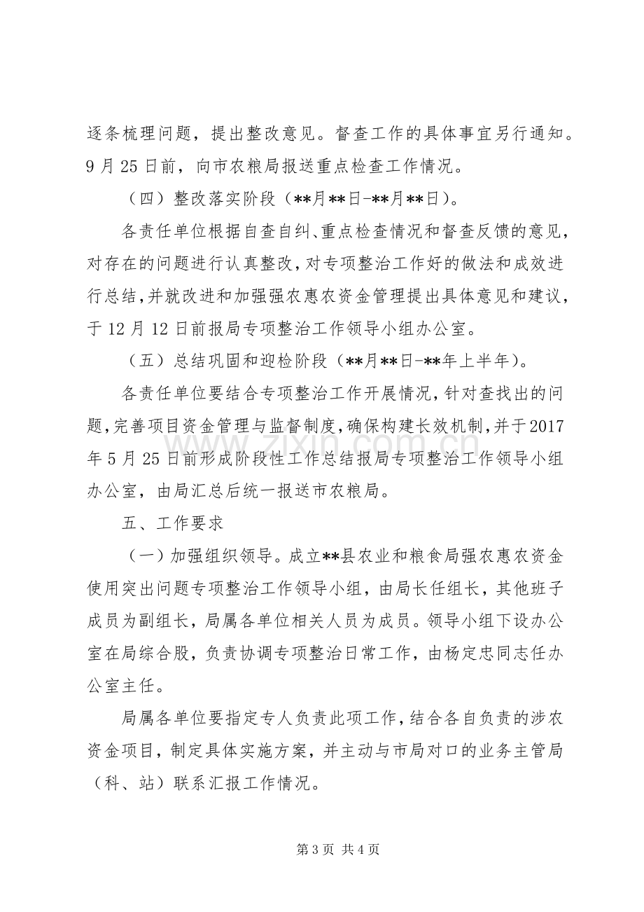 强农惠农资金使用问题专项整治实施方案.docx_第3页