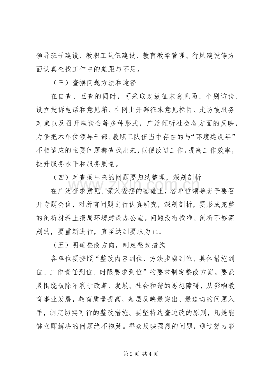 教育局环境建设年整改阶段方案.docx_第2页