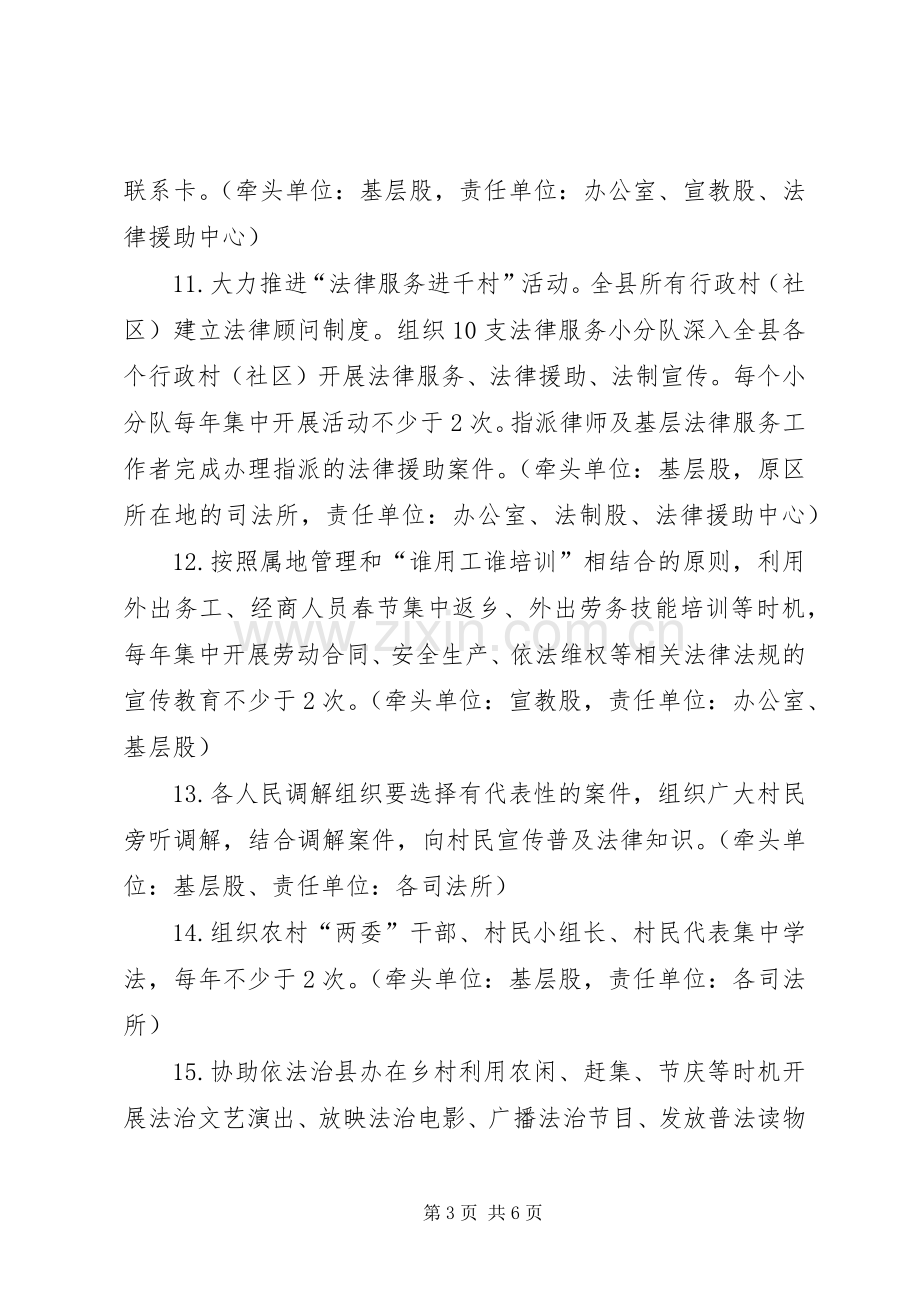 司法局推进法律六进工作实施方案.docx_第3页