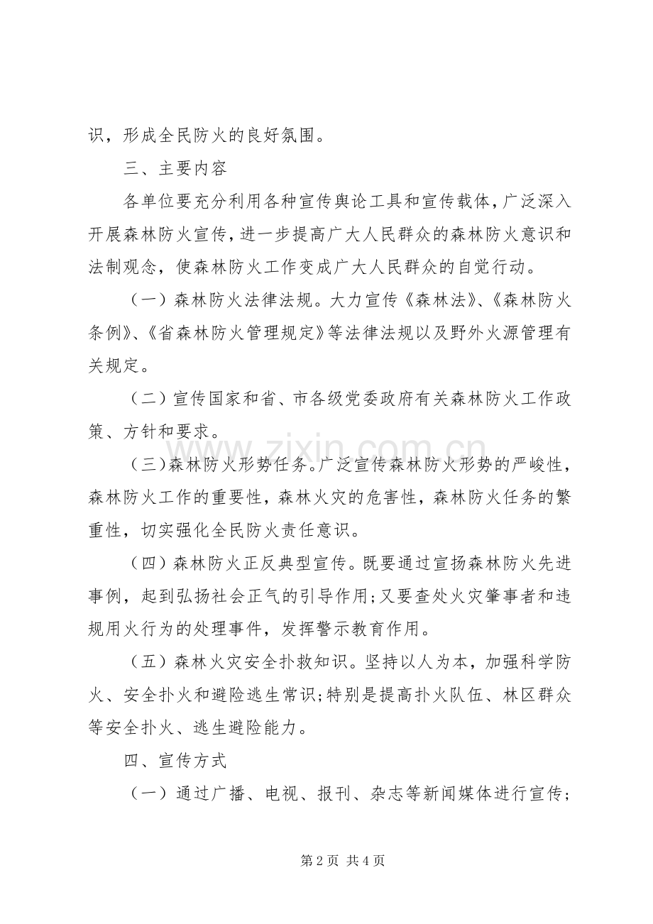 防控森林火灾教育宣传工作实施方案.docx_第2页