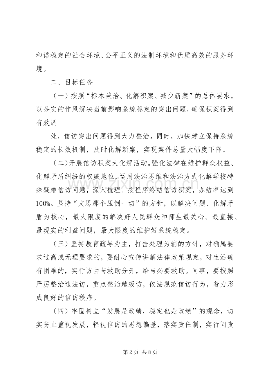 古城中学维稳信访工作方案 .docx_第2页