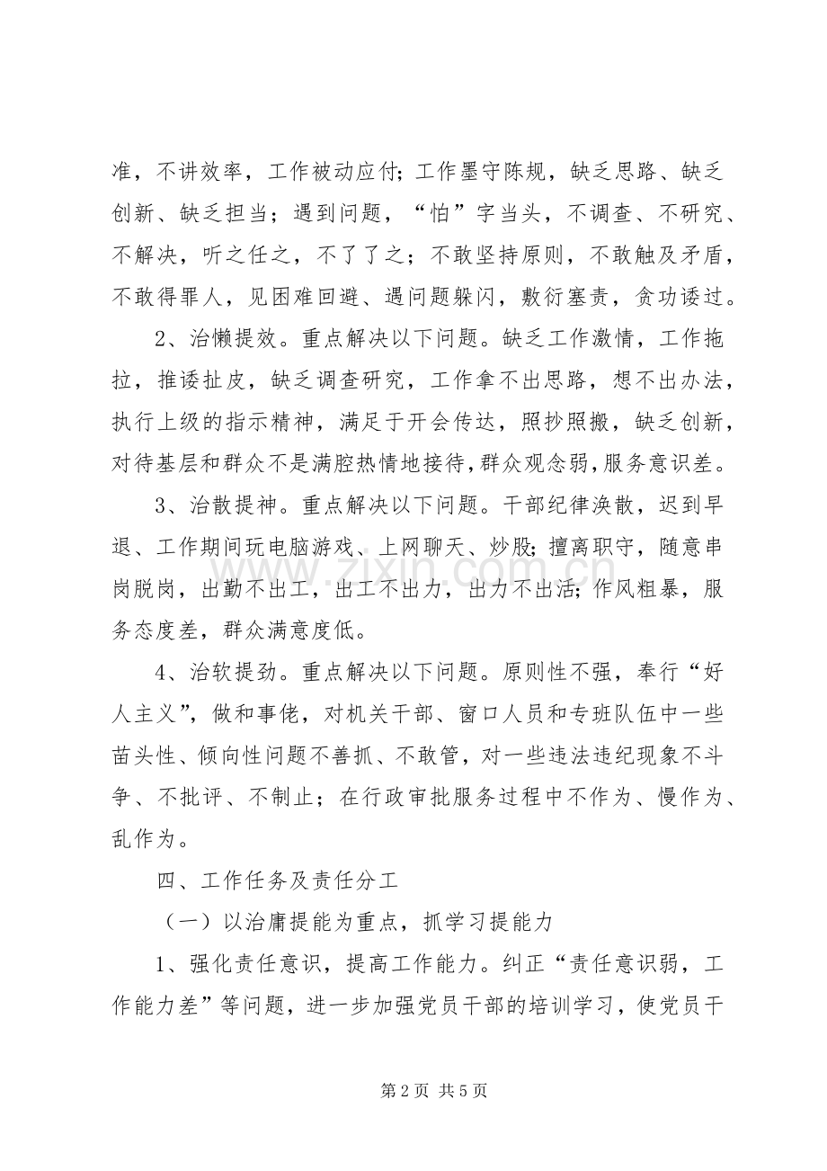 行政服务中心治庸问责工作实施方案.docx_第2页