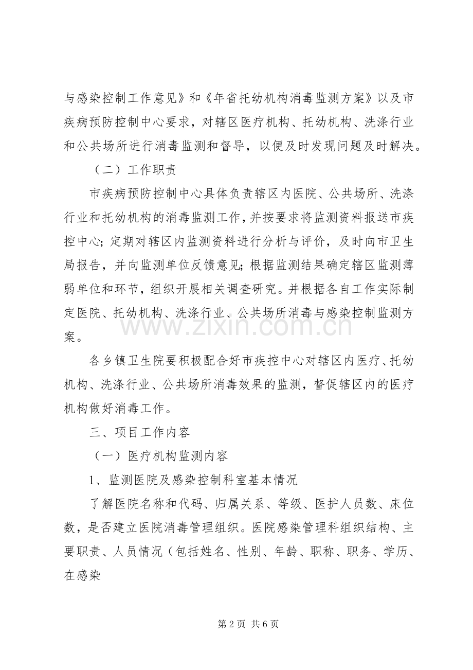 市政办卫生消毒监测实施方案.docx_第2页