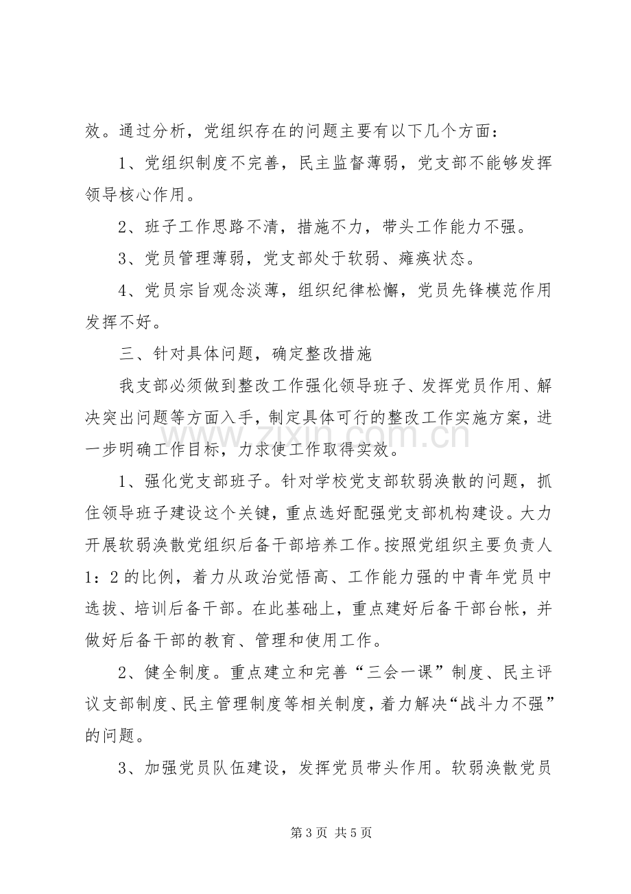 XX年度软弱涣散党支部工作整顿提升实施方案.docx_第3页