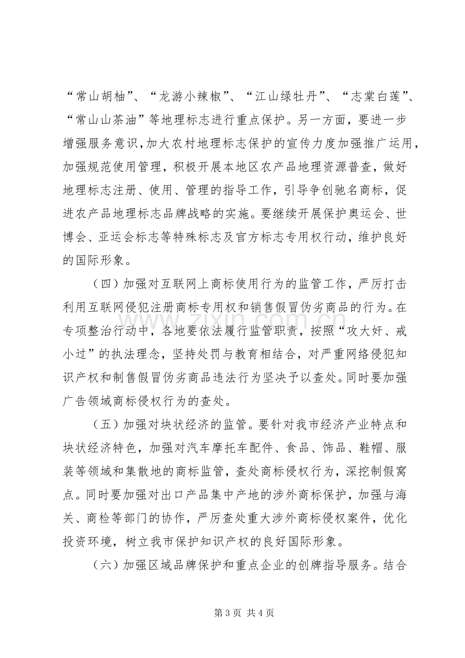 打击侵犯知识产权和制售假冒伪劣商品专项行动实施方案 .docx_第3页