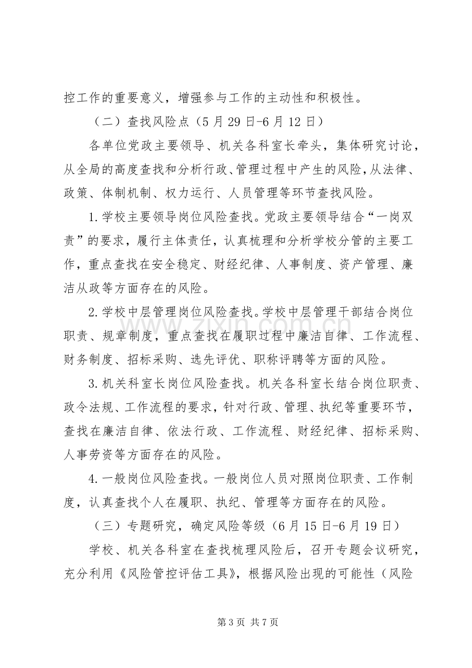 教育局风险排查管控方案.docx_第3页