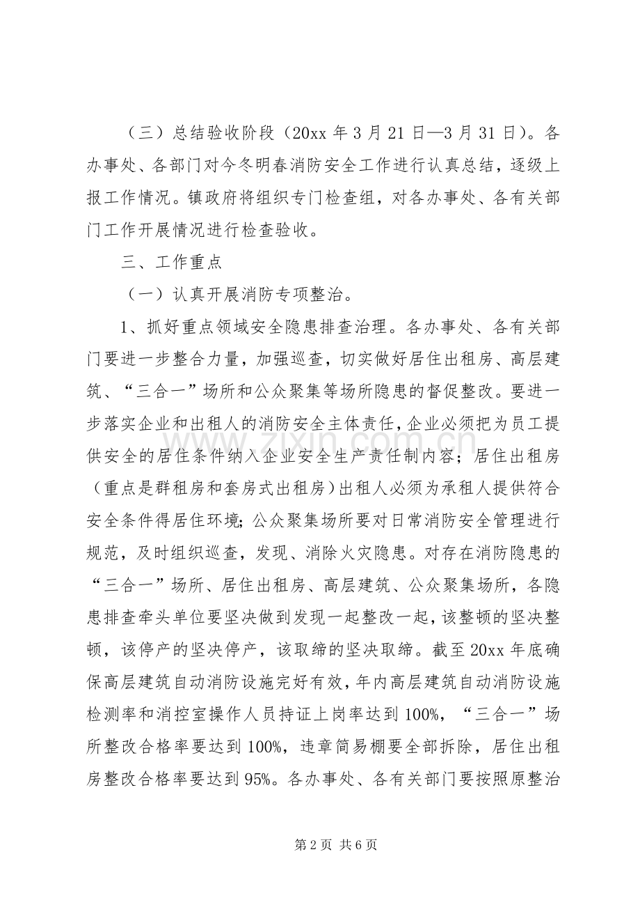 镇政府消防安全工作实施方案.docx_第2页