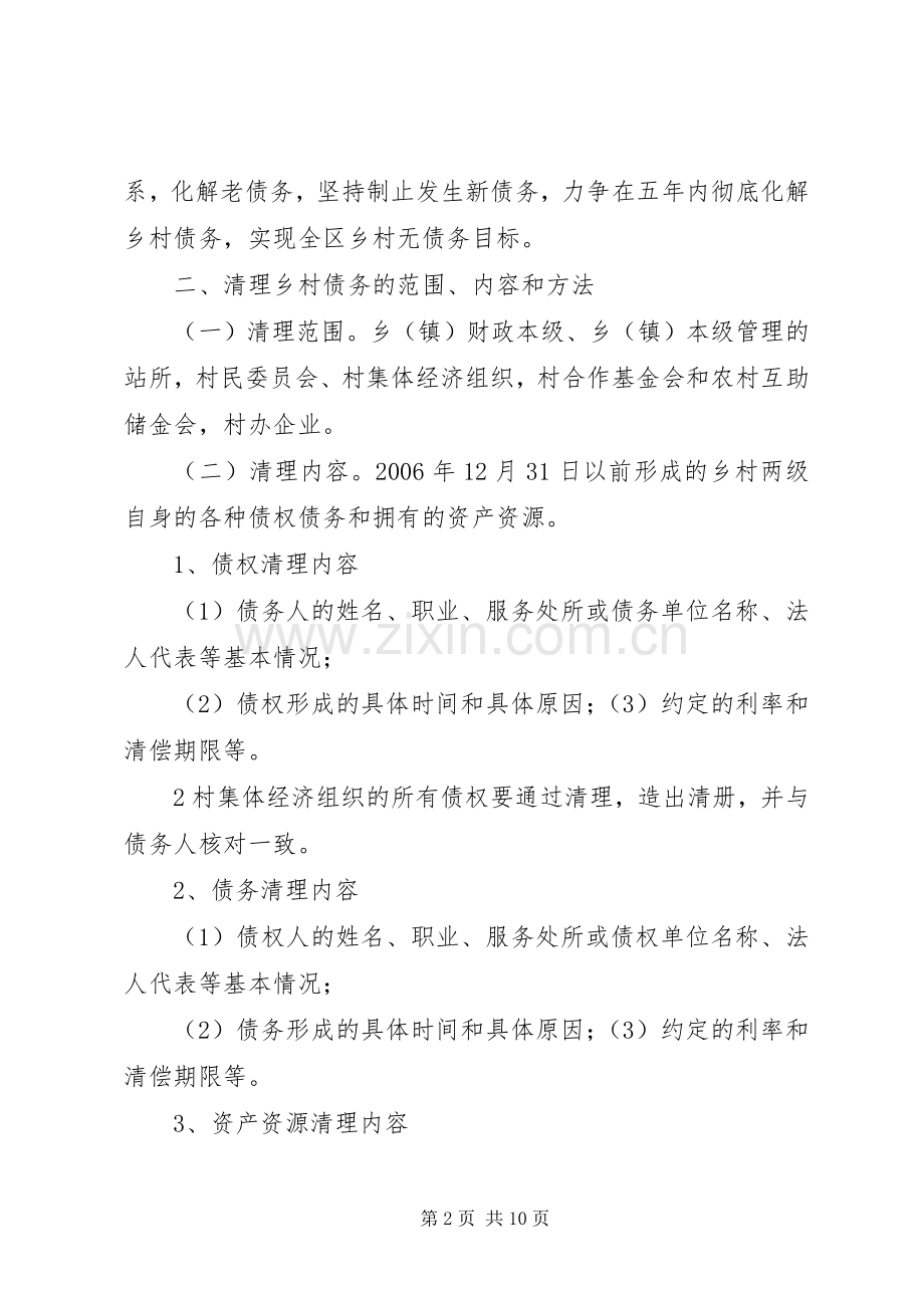 XX县区复和乡化解乡村干部垫交农业两税债务工作实施方案 .docx_第2页