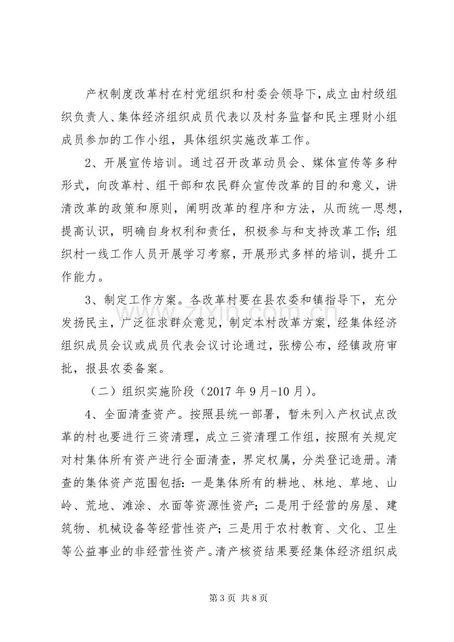 镇农村集体产权制度改革工作方案.docx_第3页