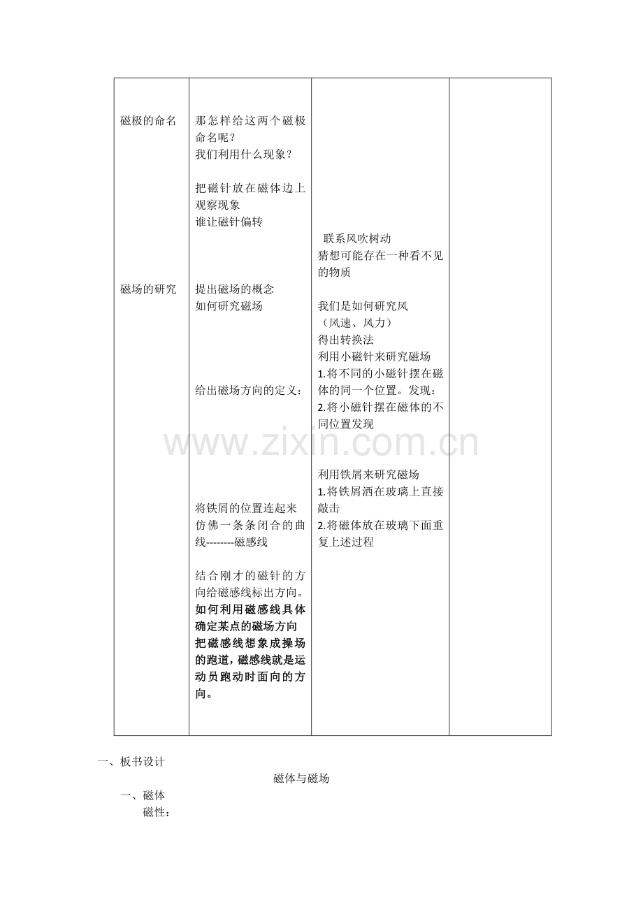 磁体与磁场教学设计（李程）.doc_第2页