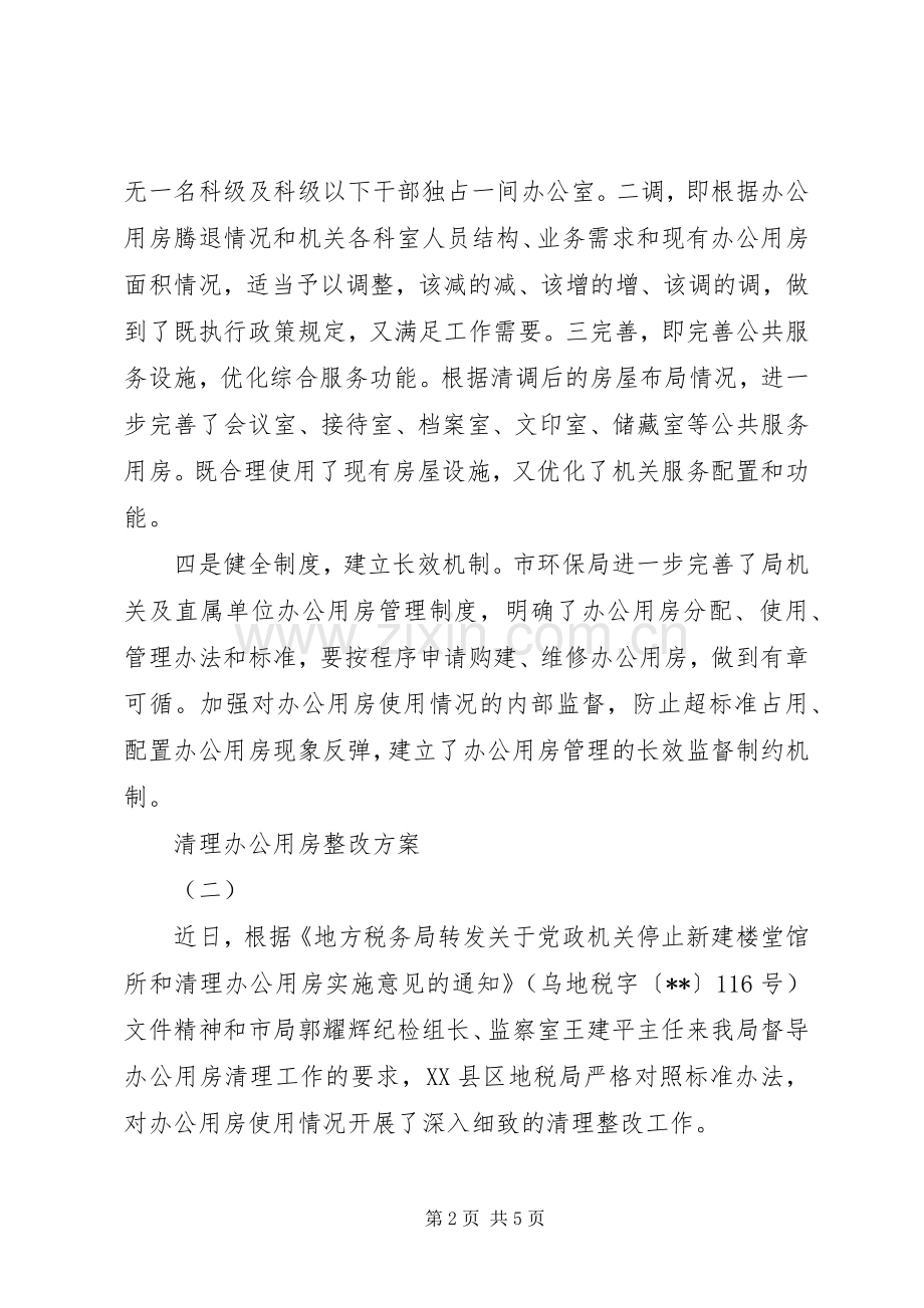 清理办公用房整改实施方案.docx_第2页