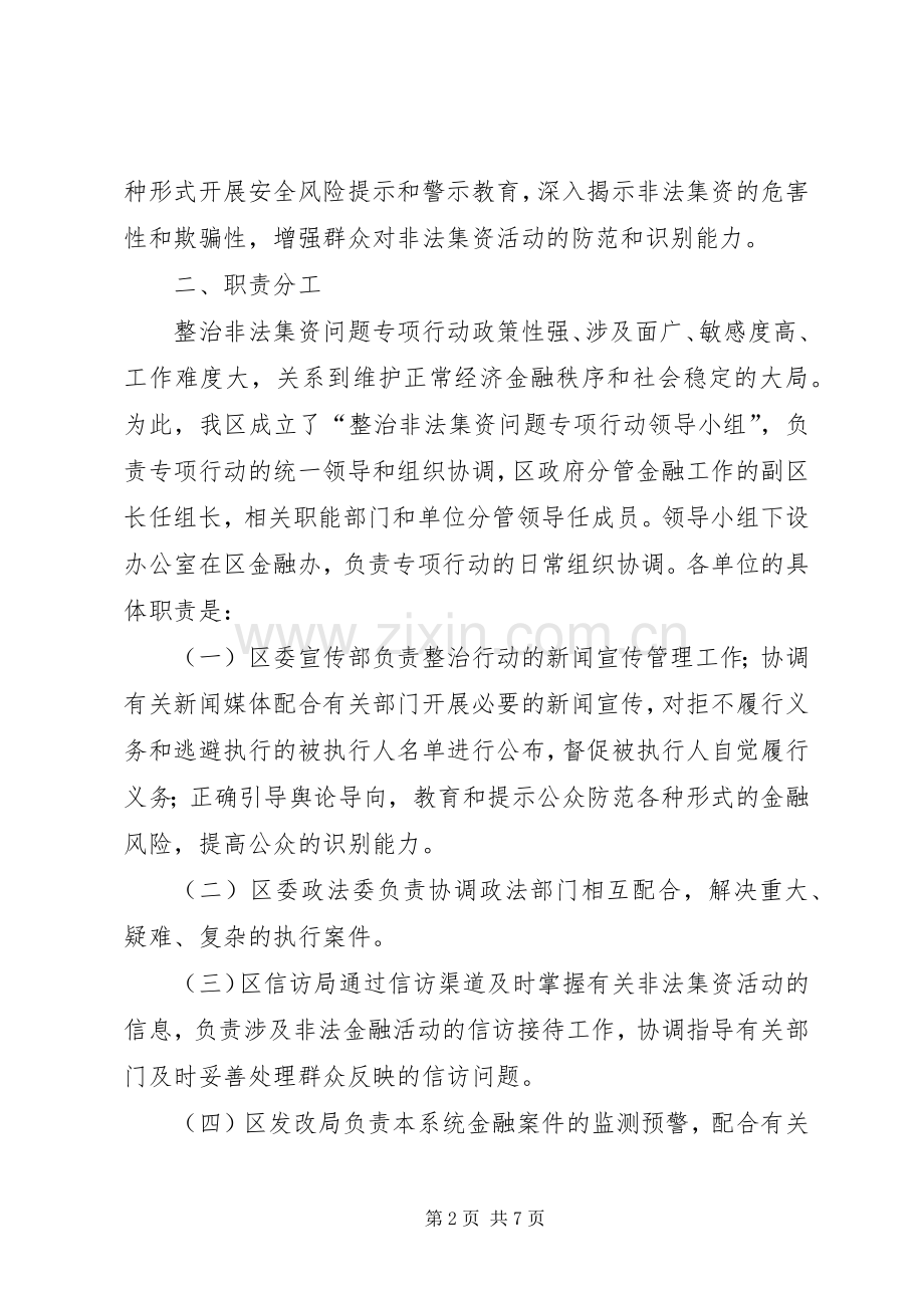 非法集资问题治理实施方案.docx_第2页