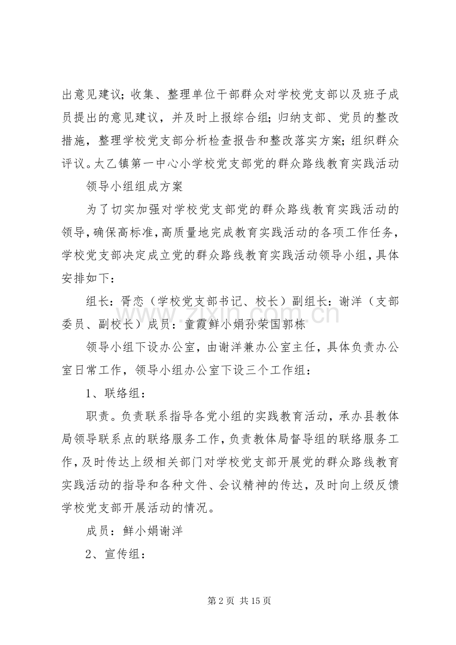 群众路线教育实践活动领导小组办公室组成实施方案.docx_第2页