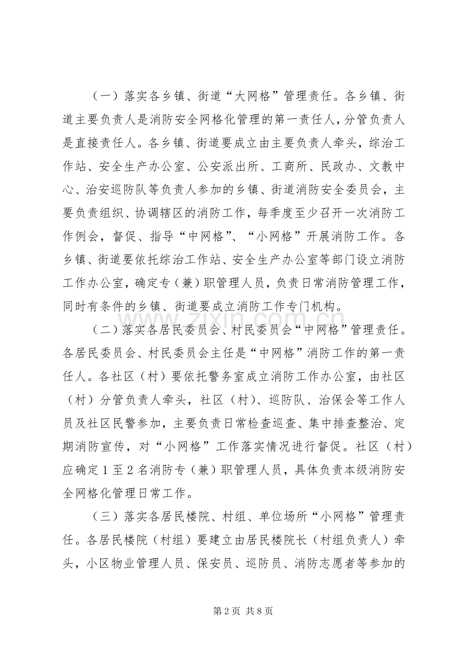 全市消防管理指导实施方案.docx_第2页