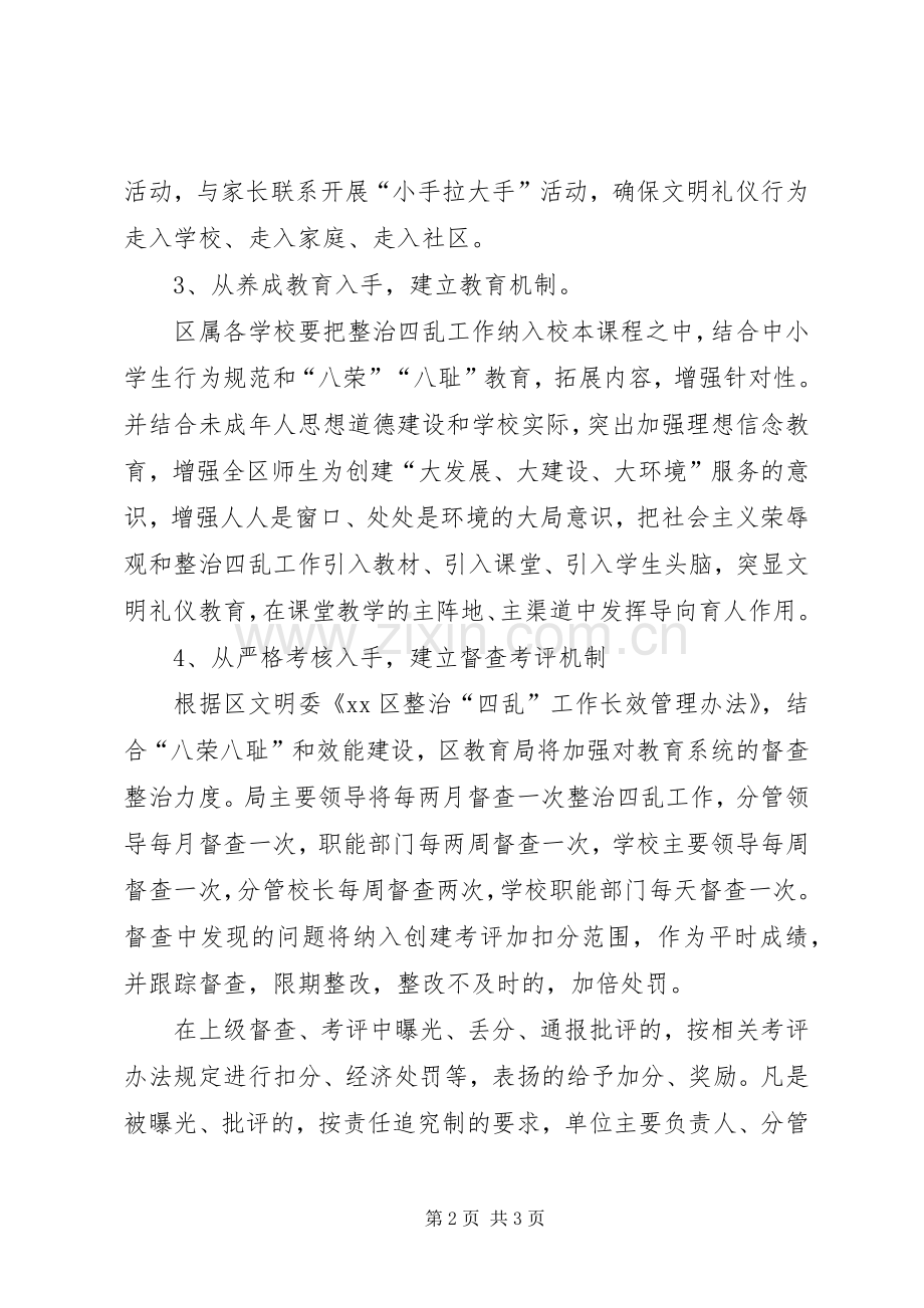 教育局整治“四乱”长效机制方案.docx_第2页