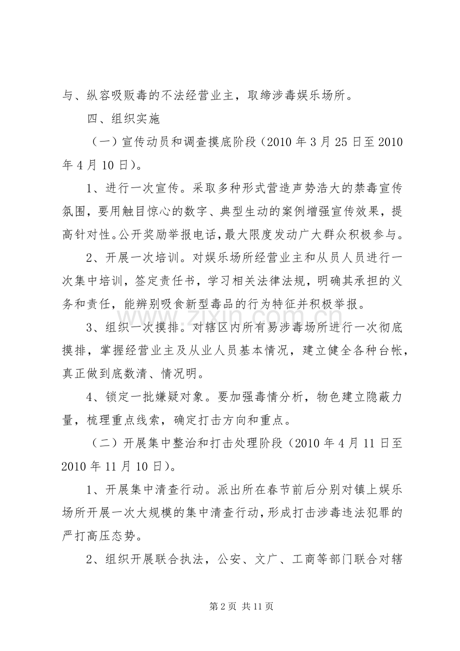 乡镇开展整治涉毒违法犯罪活动工作实施方案.docx_第2页