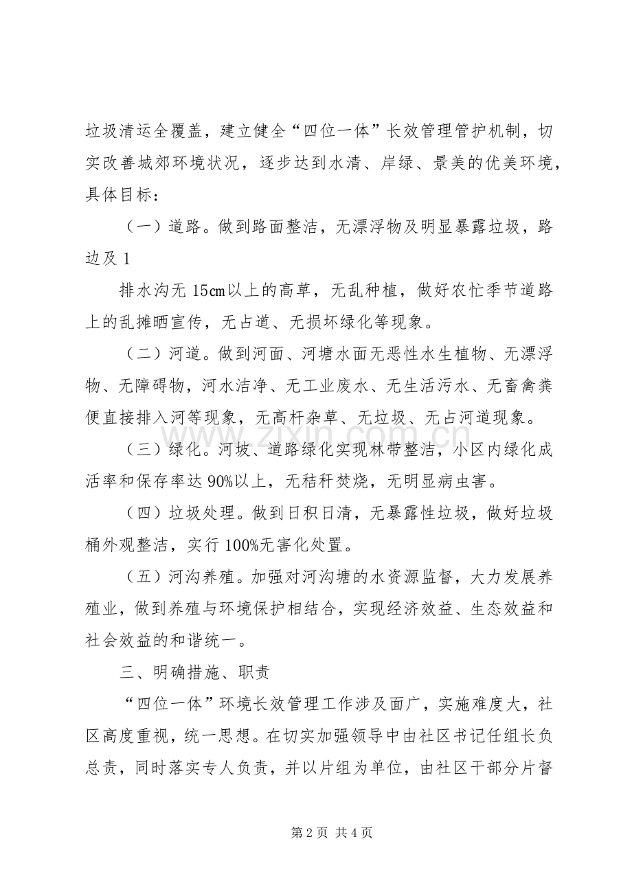 XX年四位一体长效管理工作实施方案 ().docx_第2页