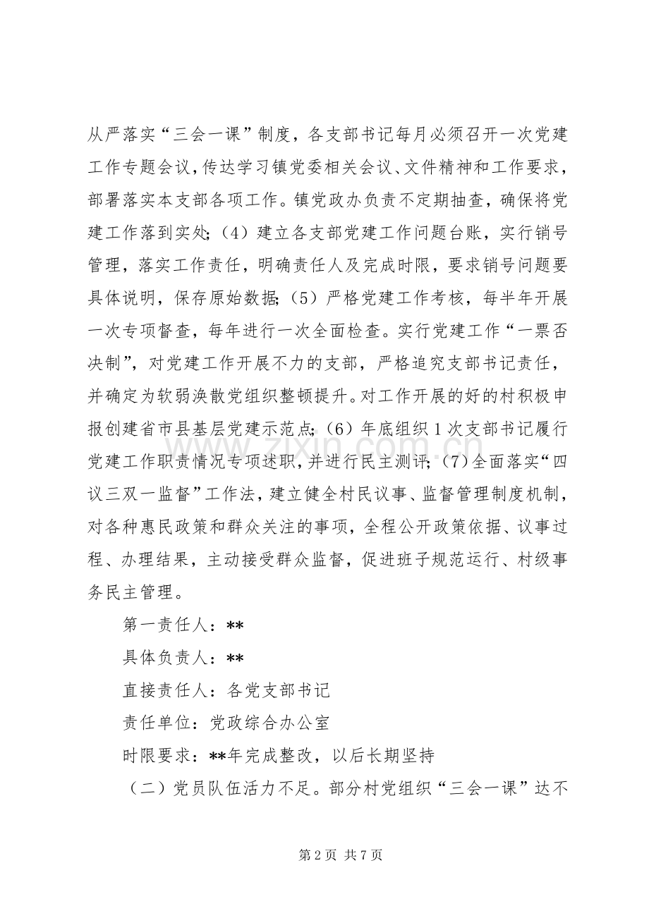 乡镇基层党建工作整改实施方案.docx_第2页