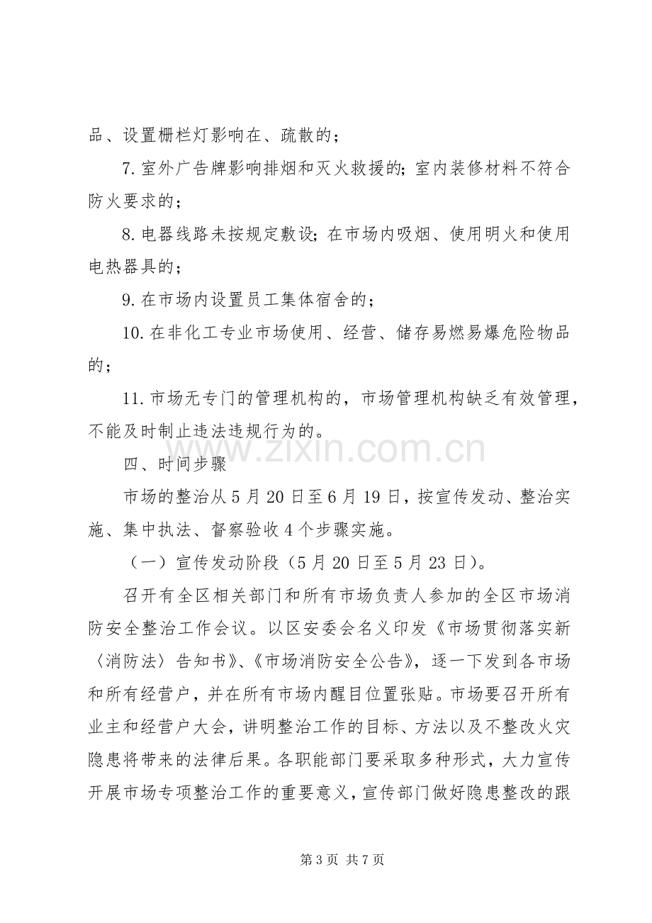 市场消防安全专项整治工作实施方案.docx_第3页