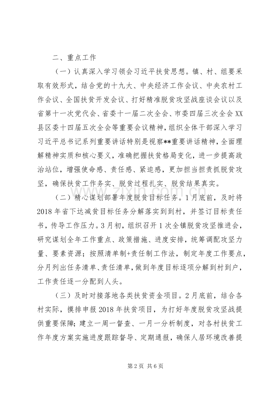 XX年镇脱贫攻坚春季攻势工作实施方案.docx_第2页