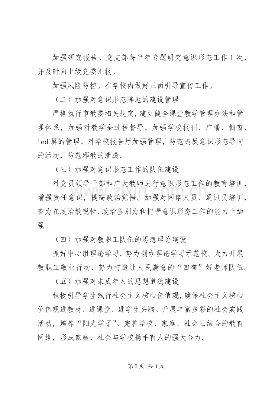 XX省环湖中学落实意识形态工作责任制方案.docx_第2页