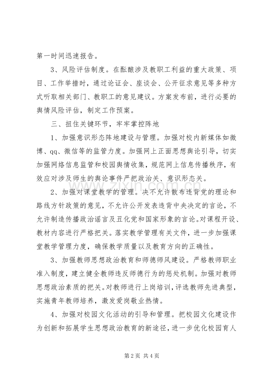 学校党支部关于落实意识形态工作责任制方案.docx_第2页